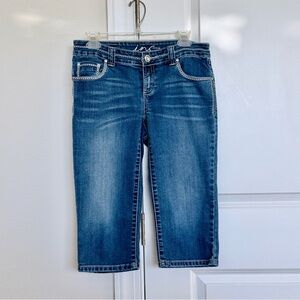 INC International Concepts Blue Denim Capris